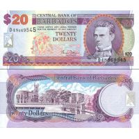 Барбадос 20 долларов 2000г. №63