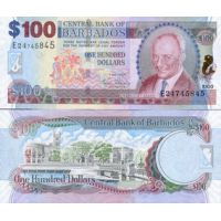 Барбадос 100 долларов 2007г. №71