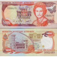 Бермудские острова 100 долларов 1997г. №49