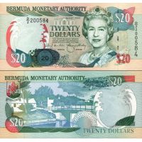 Бермудские острова 20 долларов 2000г. №53A