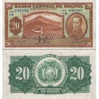 Боливия 20 боливиано 1928г. №131
