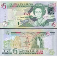 Восточные Карибы 5 долларов 2003г. №42g