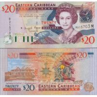 Восточные Карибы 20 долларов 2003г. №44m