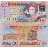 Восточные Карибы 20 долларов 2003г. №44v