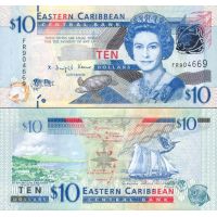 Восточные Карибы 10 долларов 2012г. №52a