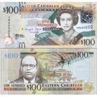 Восточные Карибы 100 долларов 2012г. №55a