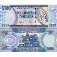 Гайана 100 долларов 2005-16г. №36