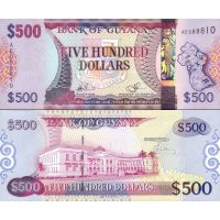 Гайана 500 долларов 2011-19г. №37