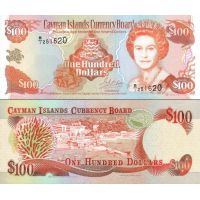 Каймановы острова 100 долларов 1996г. №20