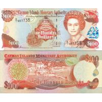 Каймановы острова 100 долларов 1998г. №25