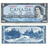Канада 5 долларов 1954г. (1955-72г.) №77