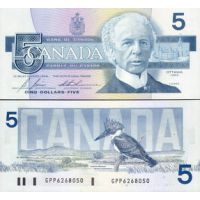 Канада 5 долларов 1986г. №95