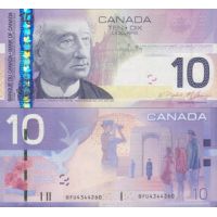 Канада 10 долларов 2005г. (2004-09г.) №102A