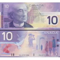 Канада 10 долларов 2001г. (2000-04г.) №102