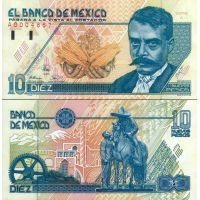Мексика 10 новых песо 1992г. (1994г.) №99