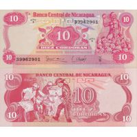 Никарагуа 10 кордоба 1979г. №134