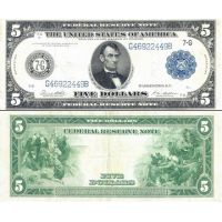 США 5 долларов 1914г. №359
