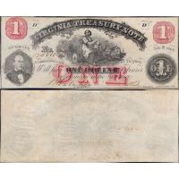 США (Вирджиния) 1 доллар 1862г. №S3681
