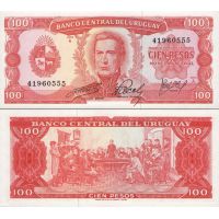 Уругвай 100 песо 1967г. №47