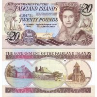 Фолклендские острова 20 фунтов 1984г. №15
