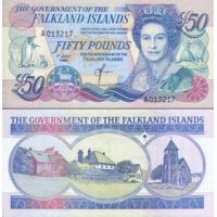 Фолклендские острова 50 фунтов 1990г. №16