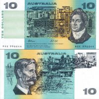 Австралия 10 долларов 1974-91г. №45