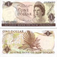 Новая Зеландия 1 доллар 1967-81г. №163