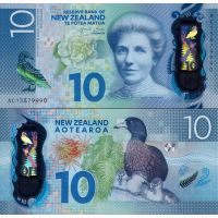 Новая Зеландия 10 долларов 2015г. №192