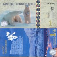Арктика 1,5 доллара 2014г.