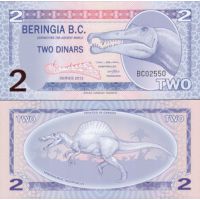 Берингия 2 динара 2012г.