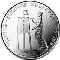 Литва 1 лит 2009г. /Вильнюс-Культурная столица Европы 2009г./