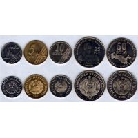 Узбекистан набор монет 1999-2001г.