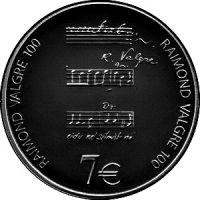 Эстония 7 евро 2013г. /100-летие композитору Раймонд Валгре/ в коробке с сертификатом