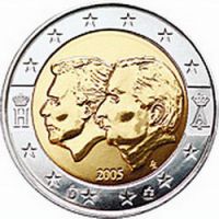 Бельгия 2 евро 2005г. /Бельгийско-Люксембургский экономический союз/