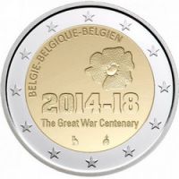 Бельгия 2 евро 2014г. /100-летие с начала Первой мировой войны/