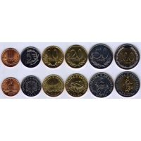 Албания набор монет 1996-2000г.
