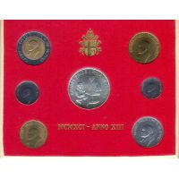 Ватикан набор монет 1991г. /Миссия спасителя/ в буклете