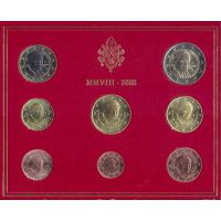 Ватикан набор евро монет 2008г. в буклете