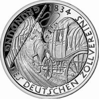 ФРГ 5 марок 1984г. /150-летие Германскому таможенному союзу/