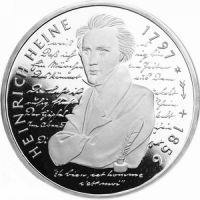 ФРГ 10 марок 1997г. /200-летие со дня рождения Генрих Гейне/