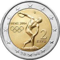 Греция 2 евро 2004г. /XXVIII летние Олимпийские игры 2004г. Афины, Греция/