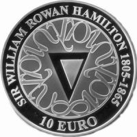 Ирландия 10 евро 2005г. /200-летие математику Сэр Уильям Роуэн Гамильтон/