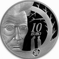 Ирландия 10 евро 2006г. /100-летие писателю Сэмюэл Беккет/