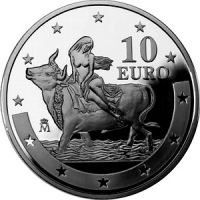 Испания 10 евро 2003г. /Первая годовщина Евро/