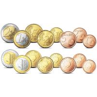 Нидерланды набор евро монет 1999-2006г.