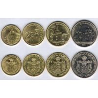 Сербия набор монет 2005-10г.