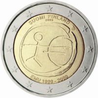 Финляндия 2 евро 2009г. /10-летие Экономическому и валютному союзу/