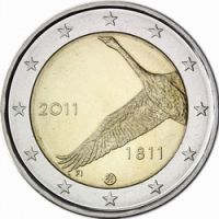 Финляндия 2 евро 2011г. /200-летие Банку Финляндии/