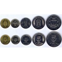 Бруней набор монет 2008-11г.