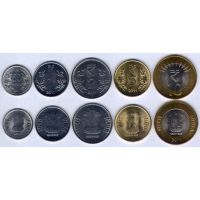 Индия набор монет 2011-19г. (набор продаётся без монеты 50 пайс)